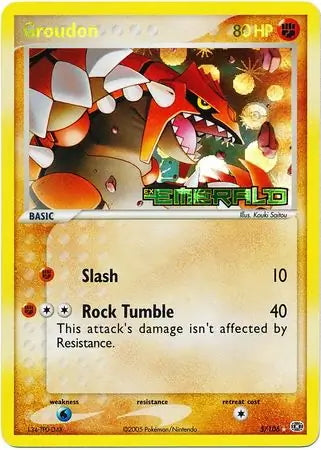EX Emerald Groudon #5/106 reverse holo